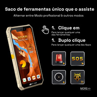 IIIF150 B2021 wytrzymały telefon komórkowy 8000mAh Smartphone IP68/69K MTK G25 Quad Camera 6GB RAM 64GB ROM telefon Android 11 OS 3